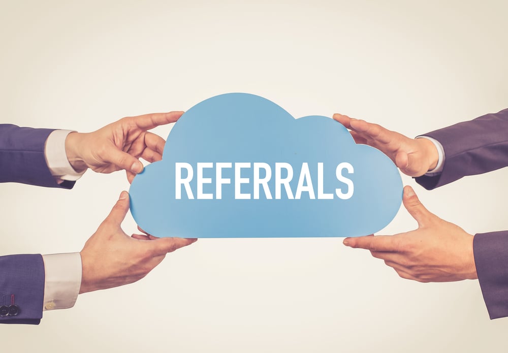 Cloud representing affiliate marketing referrals